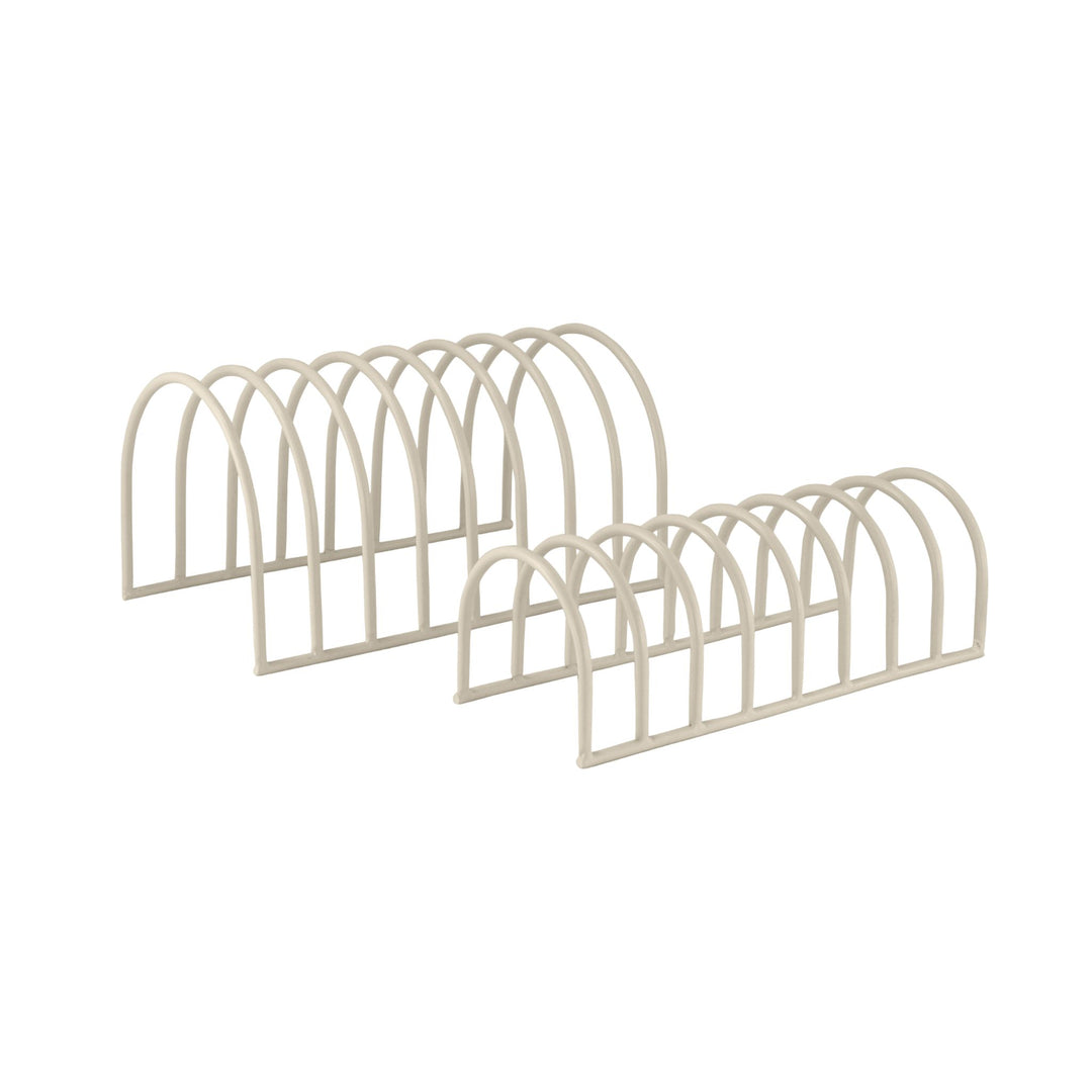 DESIGNSTUFF DRIP Dish Drainer, Sand (Set of 2)