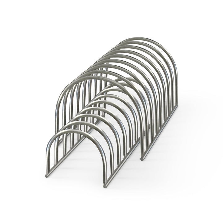 DESIGNSTUFF DRIP Dish Drainer, Brushed Steel (Set of 2)