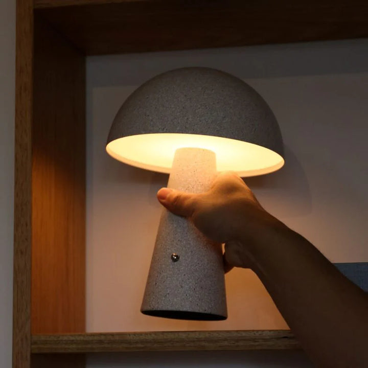 DESIGNSTUFF LUME Loui Portable Table Lamp, Sand