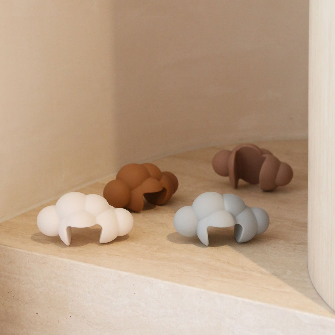 DESIGNSTUFF CUBI Cloud Door Stop, Clay