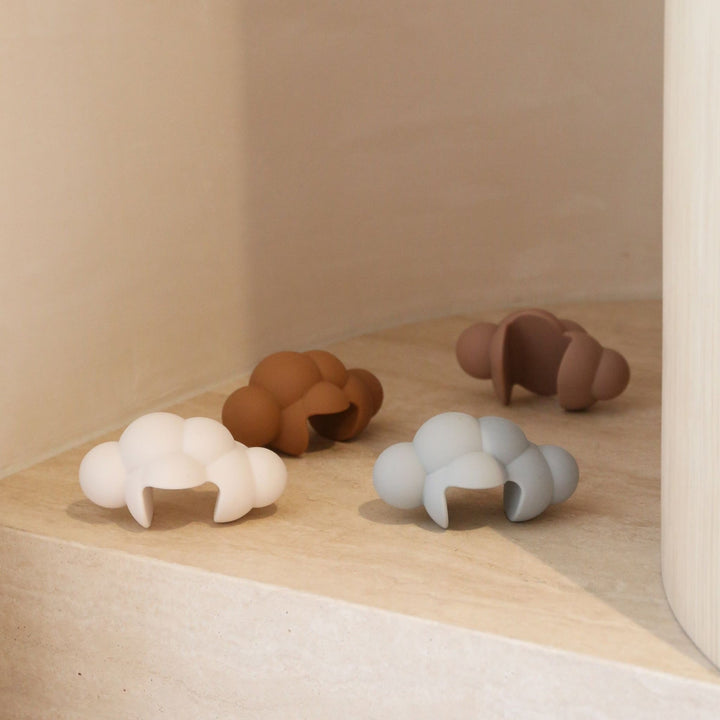 DESIGNSTUFF CUBI Cloud Door Stop, Clay