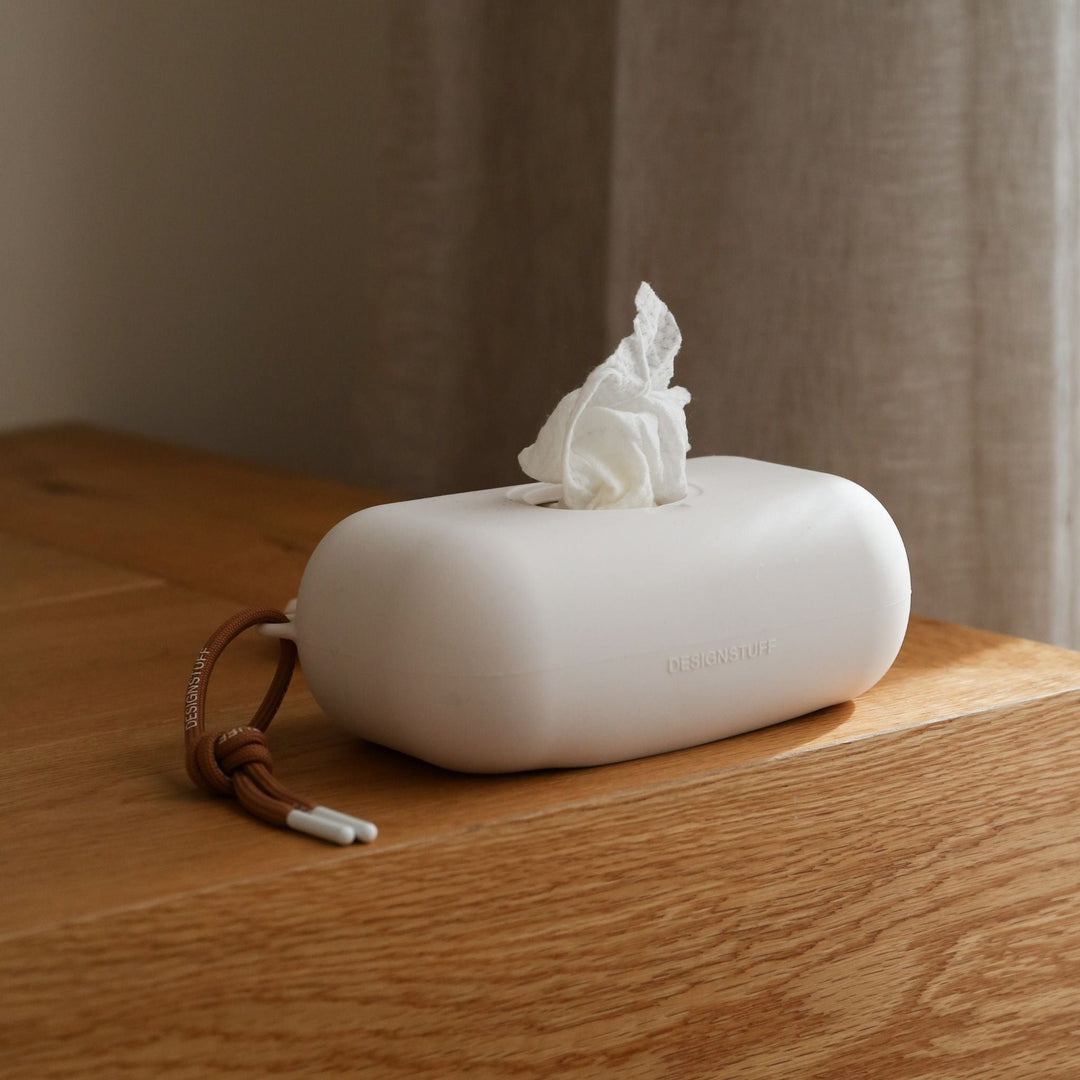 DESIGNSTUFF CUBI Wet Wipes Cover, Chalk