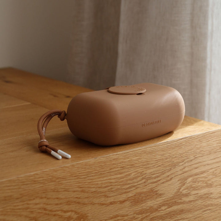 DESIGNSTUFF CUBI Wet Wipes Cover, Camel