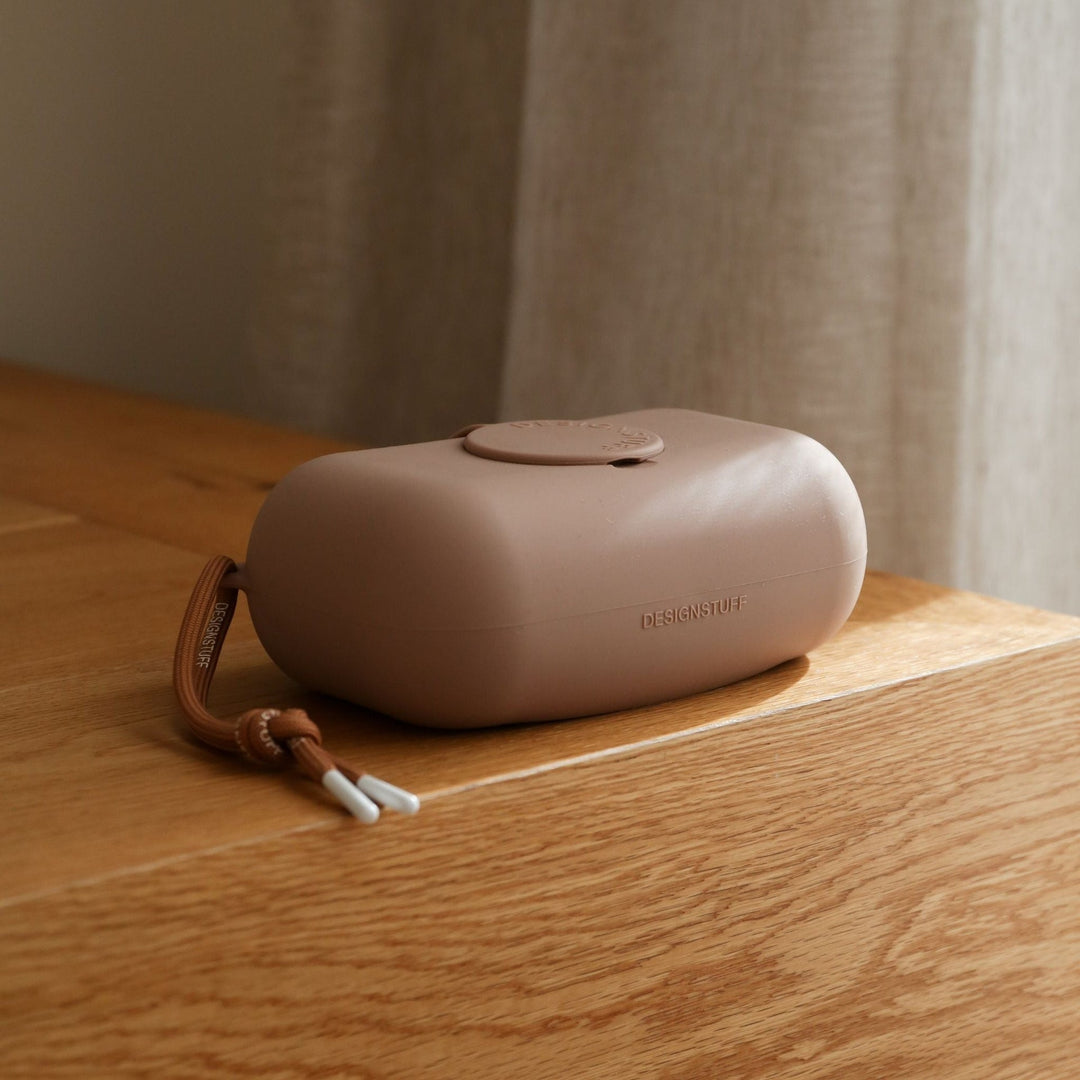 DESIGNSTUFF CUBI Wet Wipes Cover, Clay