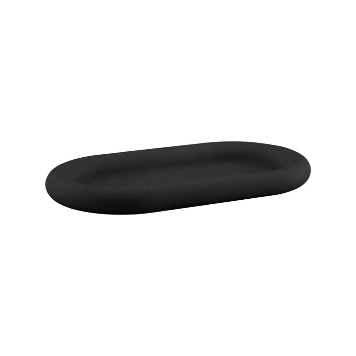 DESIGNSTUFF RUND Bubble Silicone Tray, 22cm, Black
