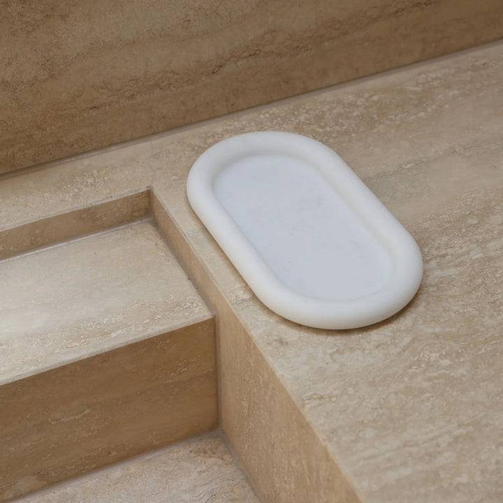 DESIGNSTUFF RUND Bubble Silicone Tray, 22cm, White