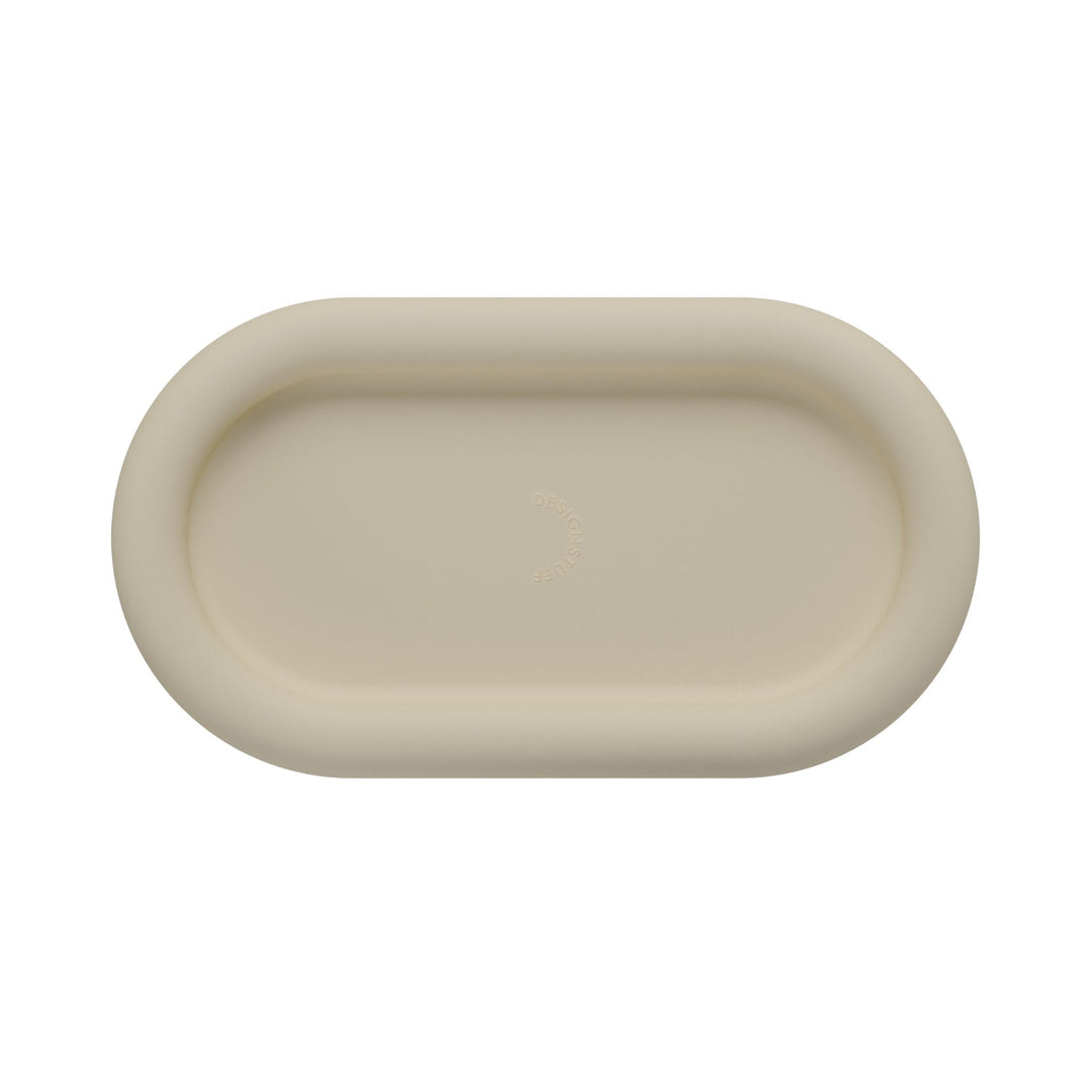 Plateau en silicone à bulles DESIGNSTUFF RUND, 22 cm, sable