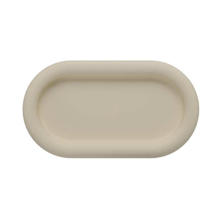 Plateau en silicone à bulles DESIGNSTUFF RUND, 22 cm, sable