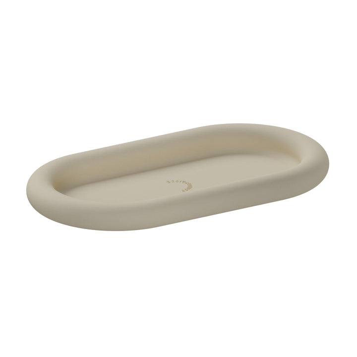 Plateau en silicone à bulles DESIGNSTUFF RUND, 22 cm, sable