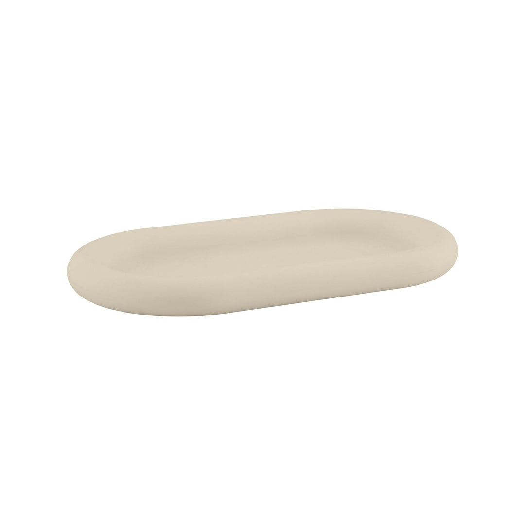 DESIGNSTUFF RUND Bubble Silicone Tray, 22cm, Sand