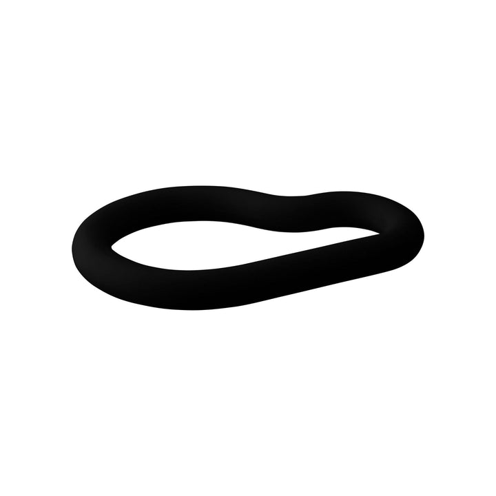 DESIGNSTUFF RUND Curve Silicone Trivet, Black