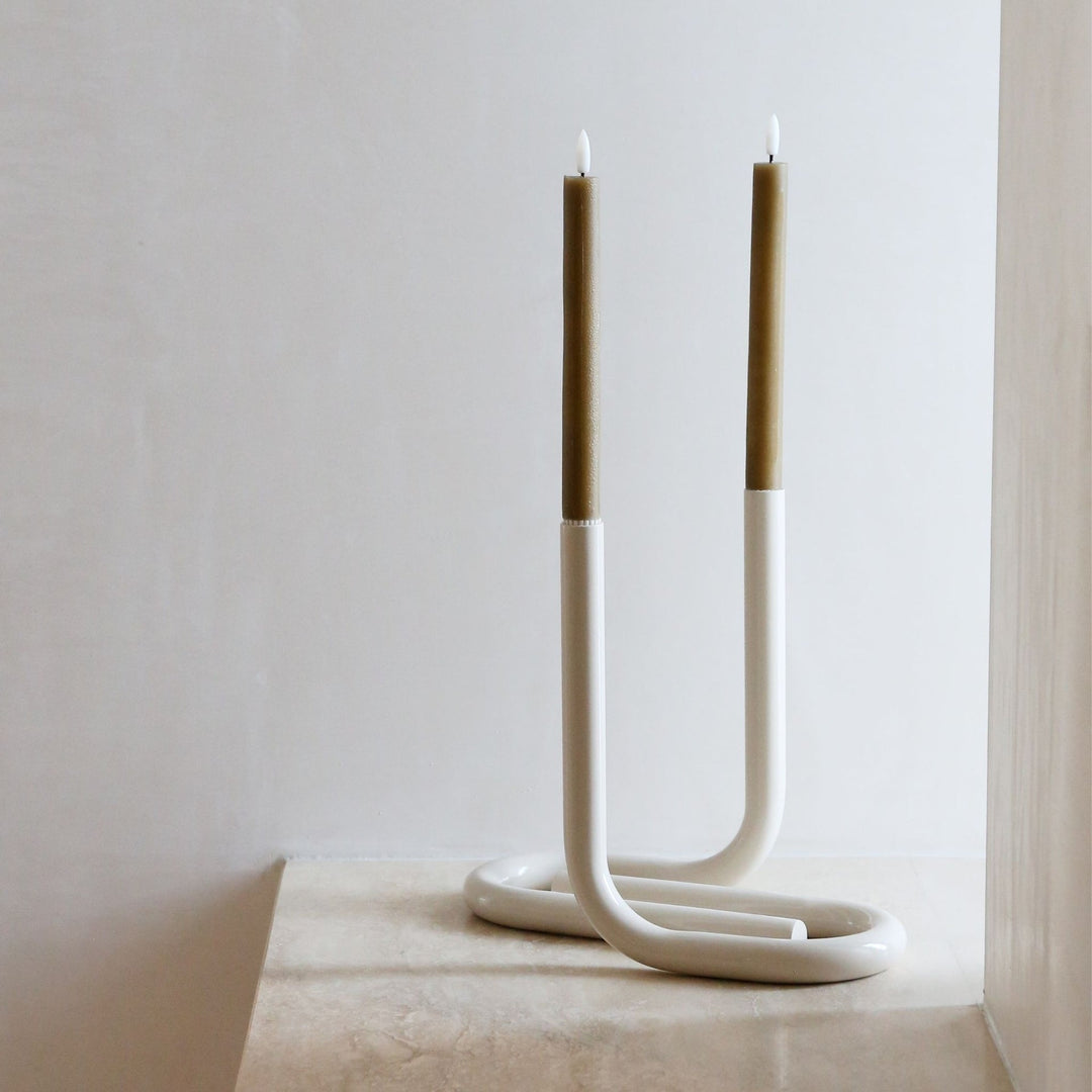 DESIGNSTUFF VIAH LED Candle, Fern (Set of 2)