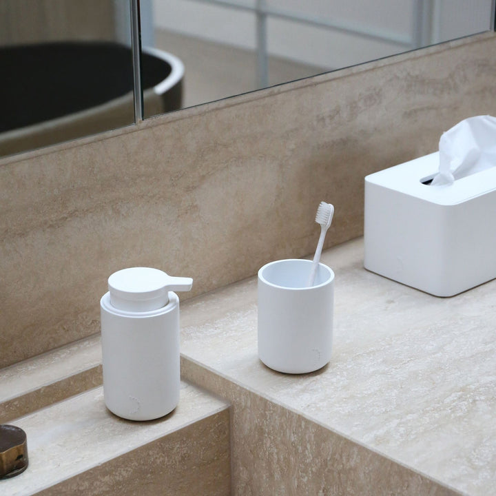 DESIGNSTUFF ARC Soap Dispenser, White