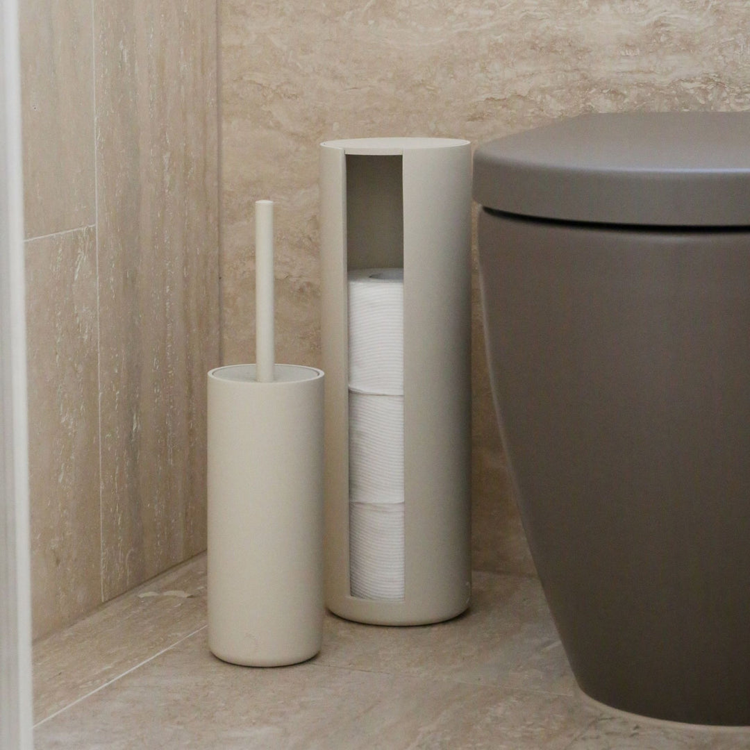 DESIGNSTUFF ARC Toilet Paper Storage Holder, Sand