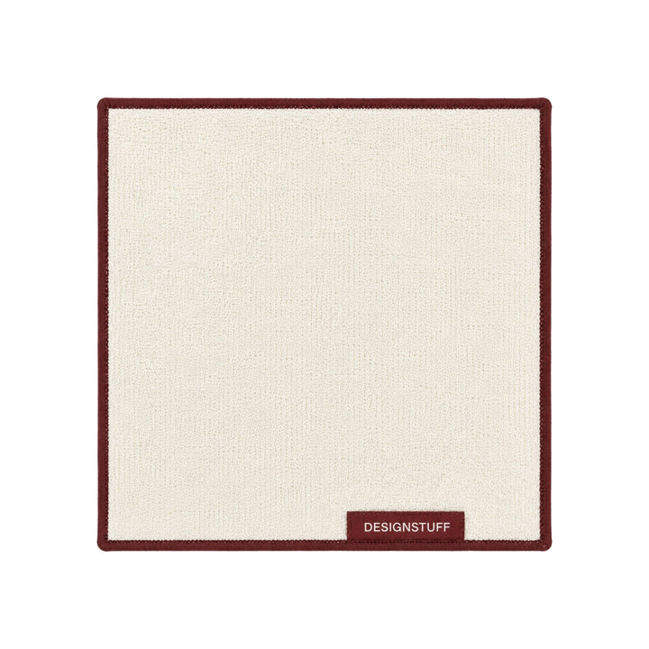 DESIGNSTUFF ETTA Hanf und Bambus-Geschirrtuch, Creme/Ziegel (2er-Set)