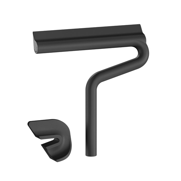 DESIGNSTUFF CURV Duschablage, Silikon/Selbstklebend, Schwarz