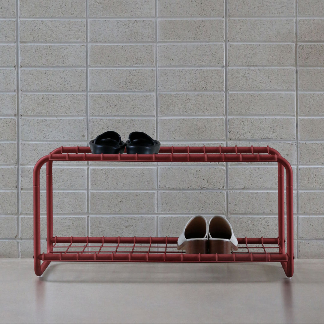 DESIGNSTUFF FORMA Shoe Rack, Brick