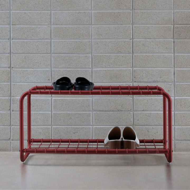 DESIGNSTUFF FORMA Shoe Rack, Brick
