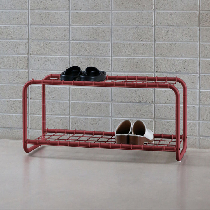 DESIGNSTUFF FORMA Shoe Rack, Brick