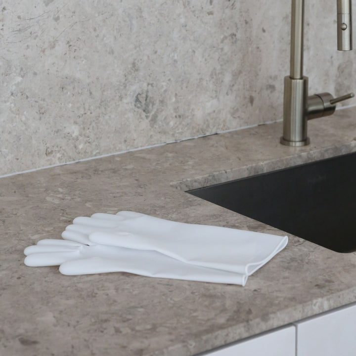 COMING SOON │ DESIGNSTUFF ETTA Silicone Dish Gloves, White