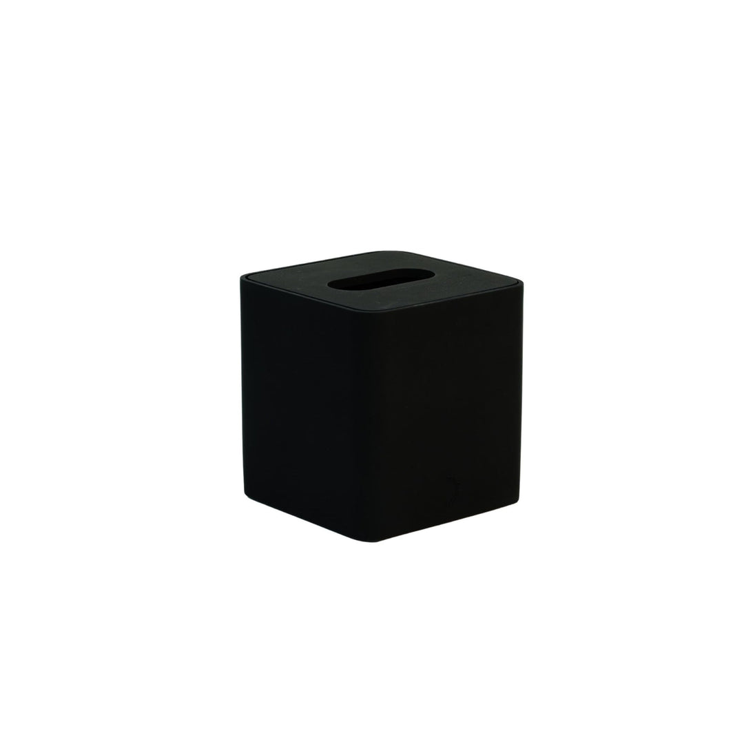 DESIGNSTUFF ARC Square Tissue Box, Black