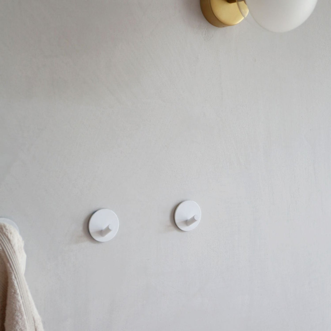 DESIGNSTUFF Hook Self-Adhesive, White (Set of 3)