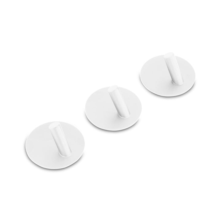 DESIGNSTUFF Hook Self-Adhesive, White (Set of 3)