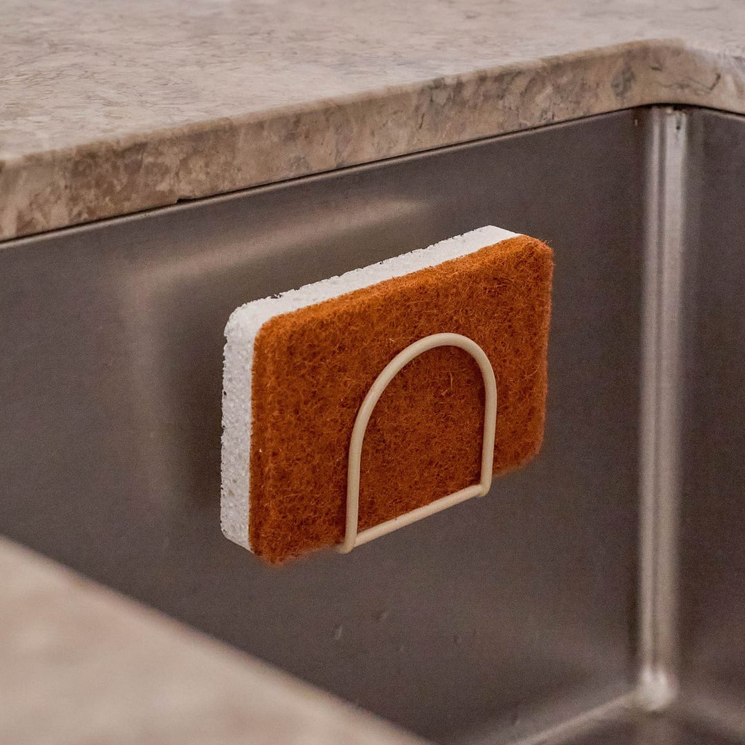 DESIGNSTUFF DRIP Sink Sponge Holder, Sand