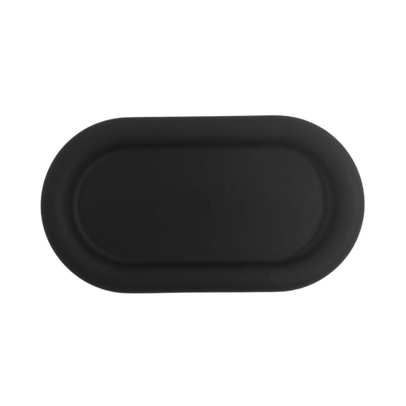 DESIGNSTUFF RUND Bubble Silicone Tray, 22cm, Black