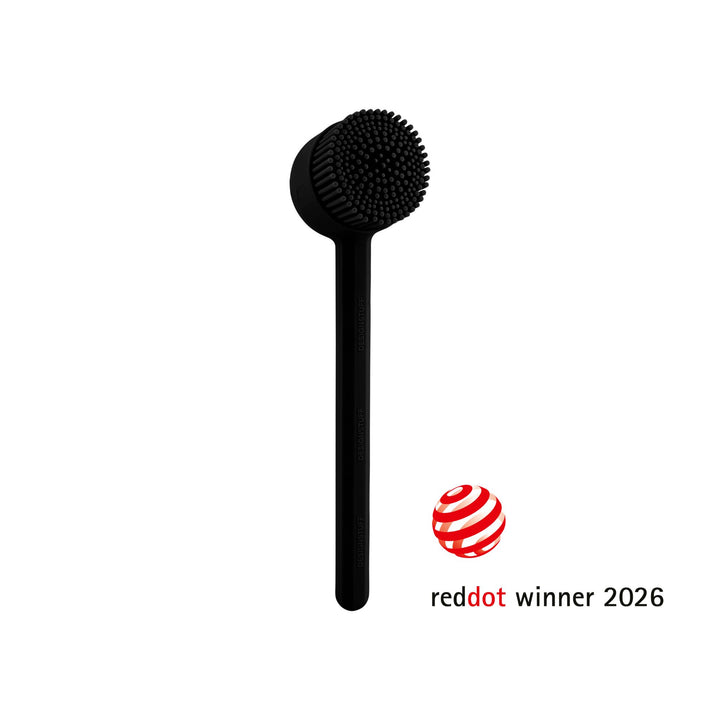 DESIGNSTUFF VANA Dish Brush, Silicone, Black